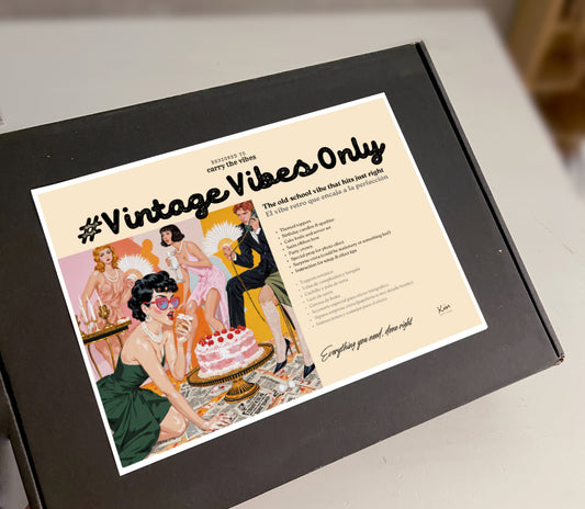 Ready to Shoot – Vintage Vibes Only / Kit de Estilo para Tartas